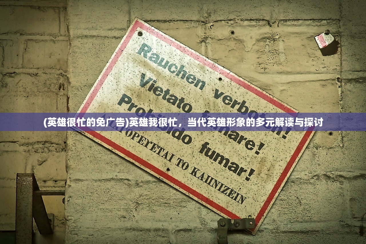 (英雄很忙的免广告)英雄我很忙，当代英雄形象的多元解读与探讨
