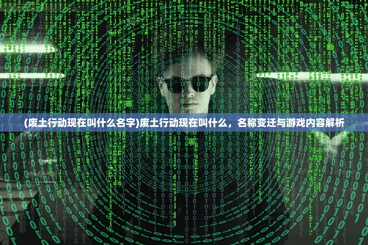 (废土行动现在叫什么名字)废土行动现在叫什么，名称变迁与游戏内容解析