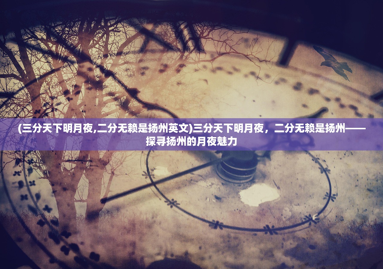 (三分天下明月夜,二分无赖是扬州英文)三分天下明月夜，二分无赖是扬州——探寻扬州的月夜魅力