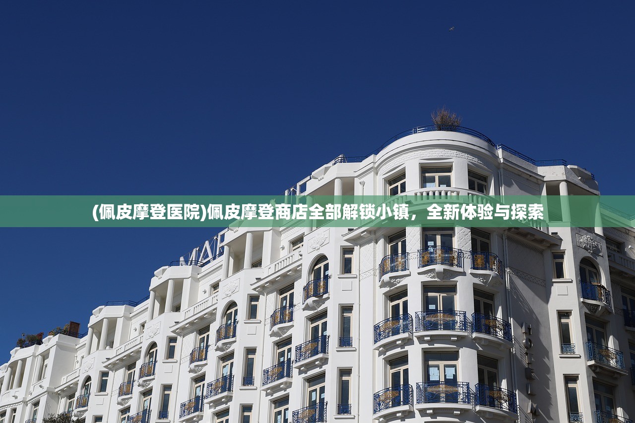 (佩皮摩登医院)佩皮摩登商店全部解锁小镇，全新体验与探索