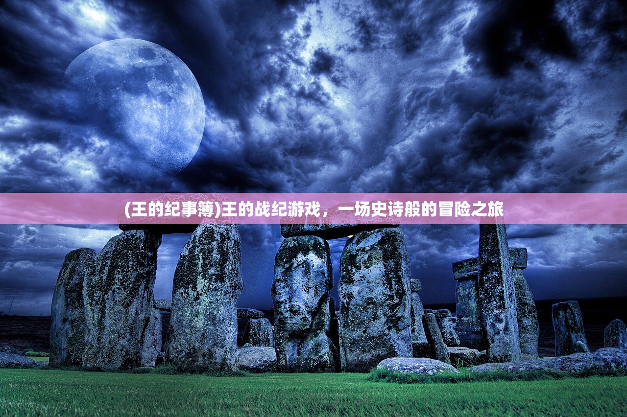 (王的纪事簿)王的战纪游戏，一场史诗般的冒险之旅