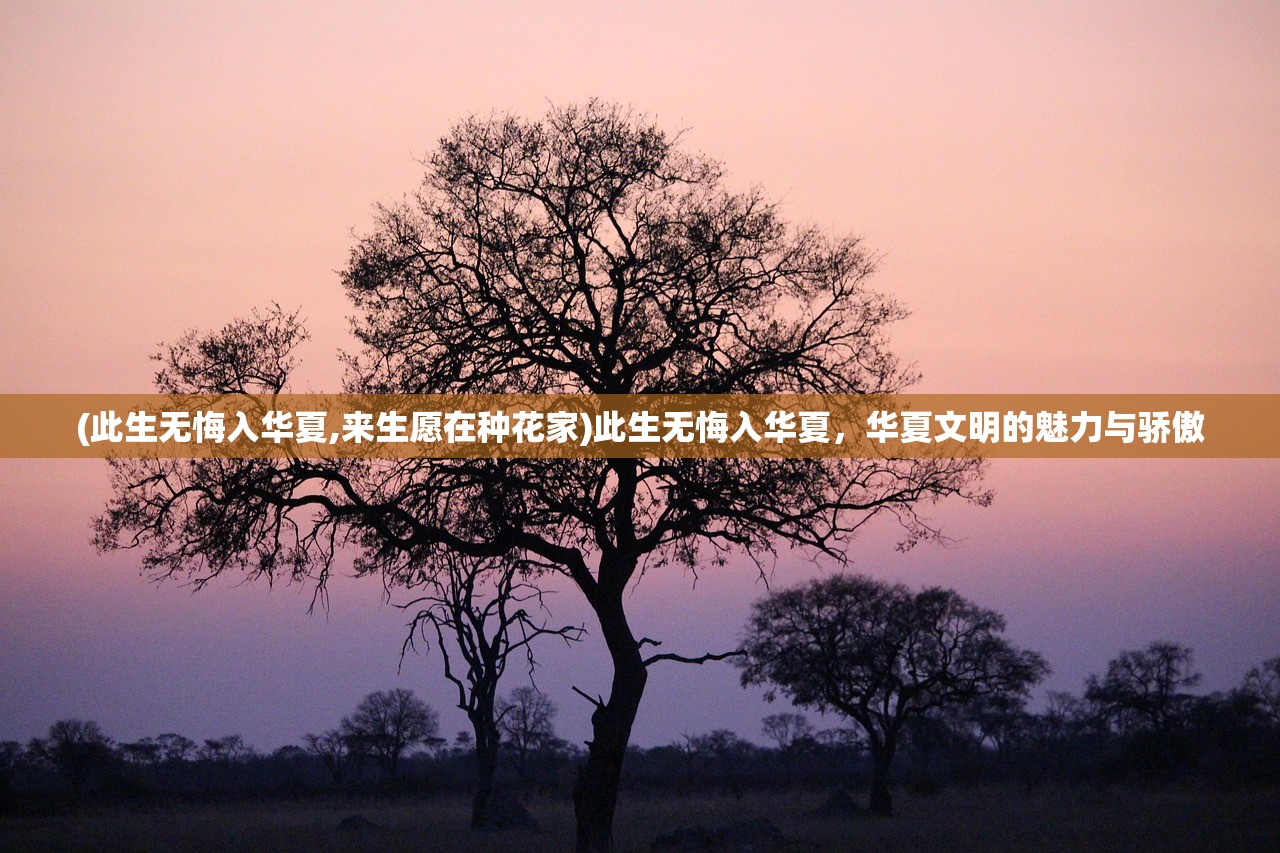 (此生无悔入华夏,来生愿在种花家)此生无悔入华夏，华夏文明的魅力与骄傲