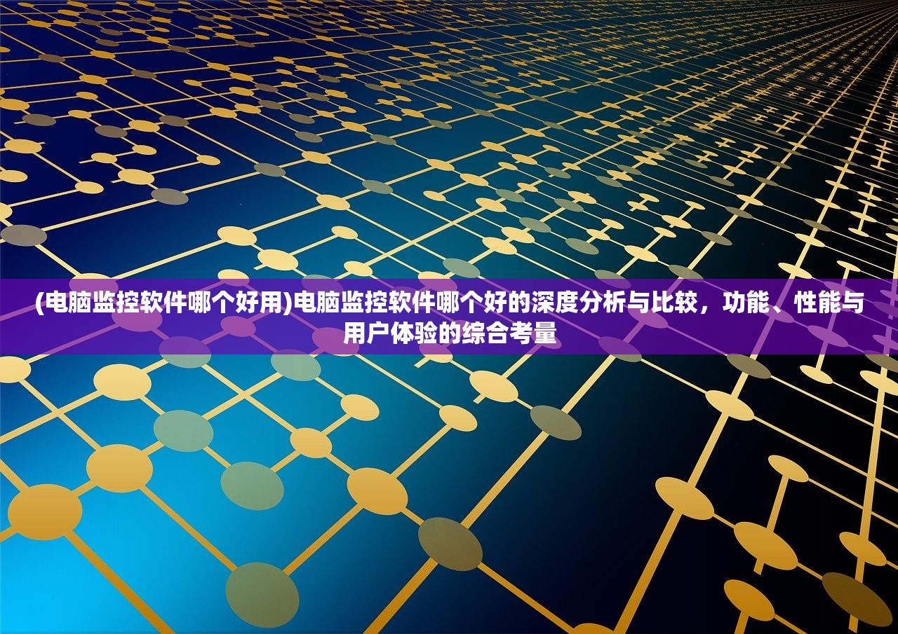 (电脑监控软件哪个好用)电脑监控软件哪个好的深度分析与比较，功能、性能与用户体验的综合考量