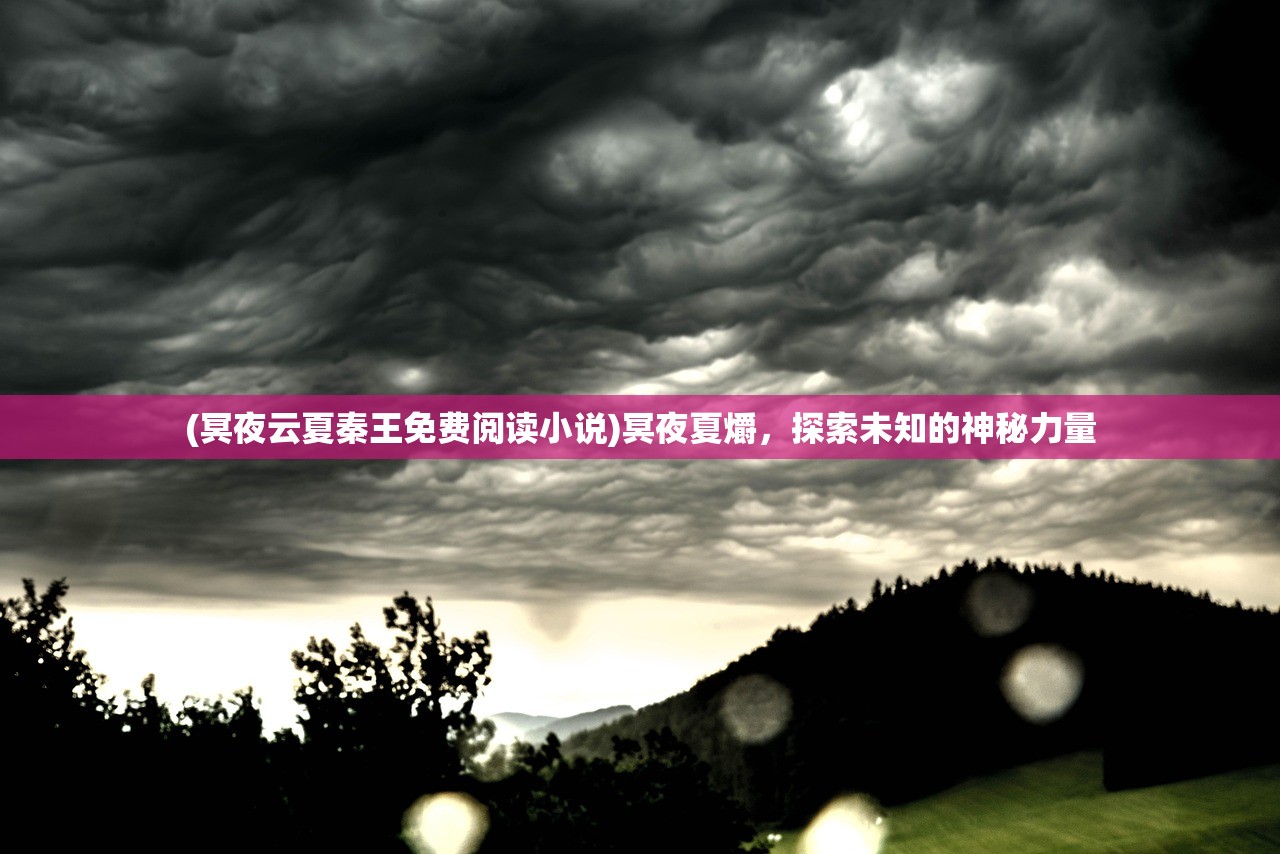 (冥夜云夏秦王免费阅读小说)冥夜夏爝，探索未知的神秘力量