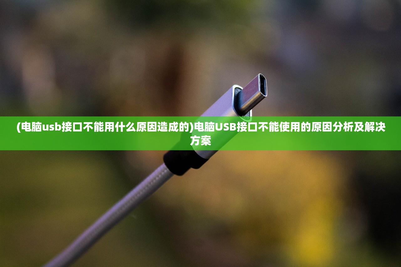 (电脑usb接口不能用什么原因造成的)电脑USB接口不能使用的原因分析及解决方案