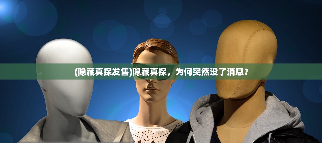 (隐藏真探发售)隐藏真探，为何突然没了消息？