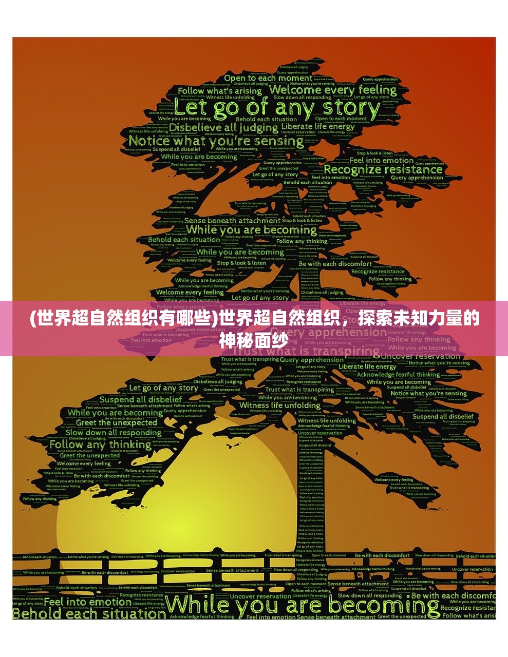 (世界超自然组织有哪些)世界超自然组织，探索未知力量的神秘面纱
