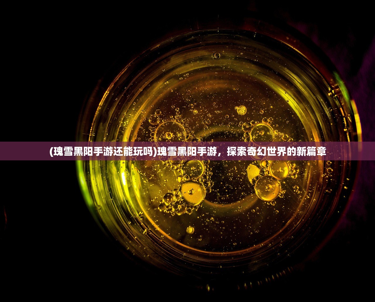 (瑰雪黑阳手游还能玩吗)瑰雪黑阳手游，探索奇幻世界的新篇章