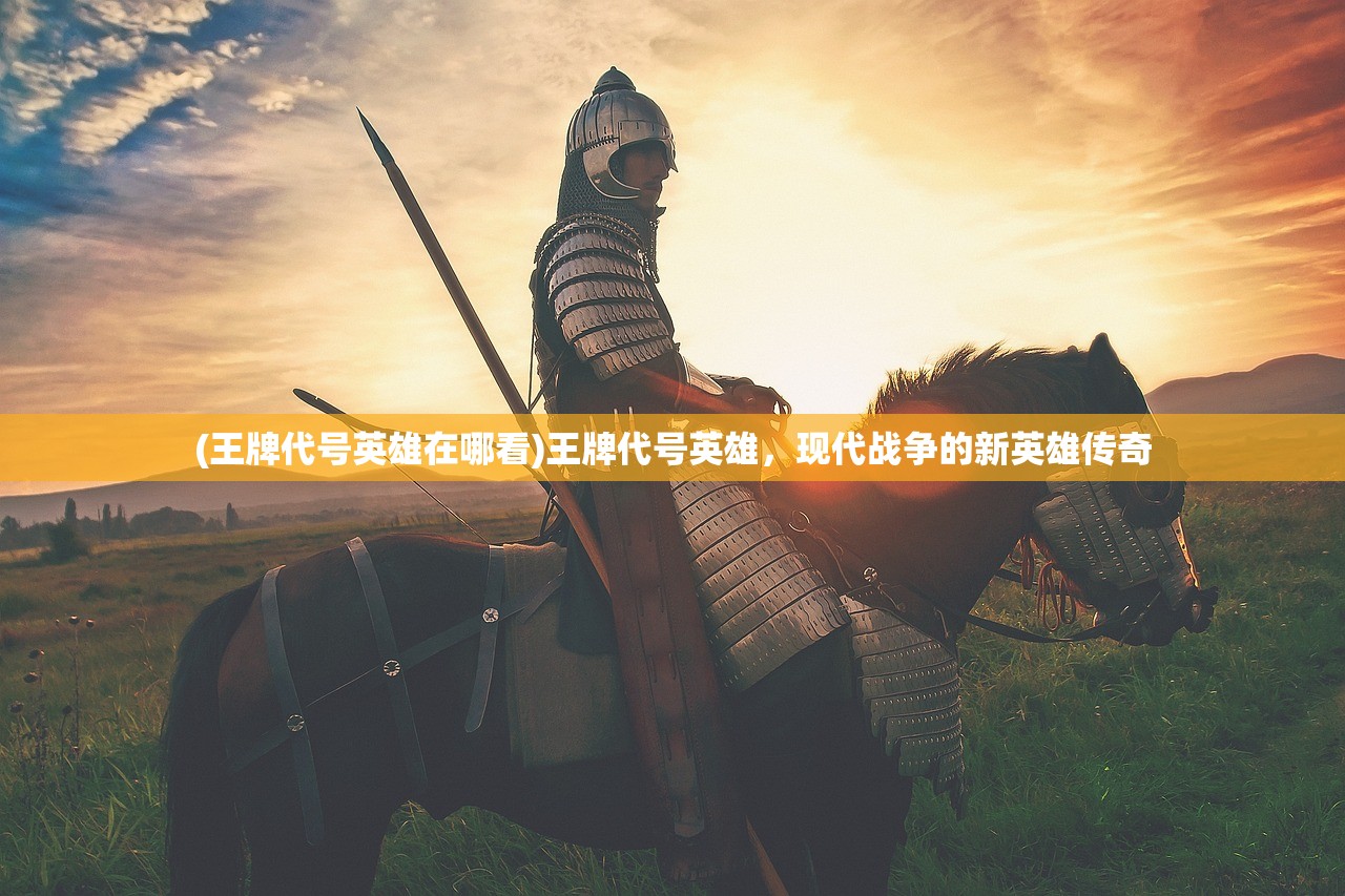 (王牌代号英雄在哪看)王牌代号英雄，现代战争的新英雄传奇