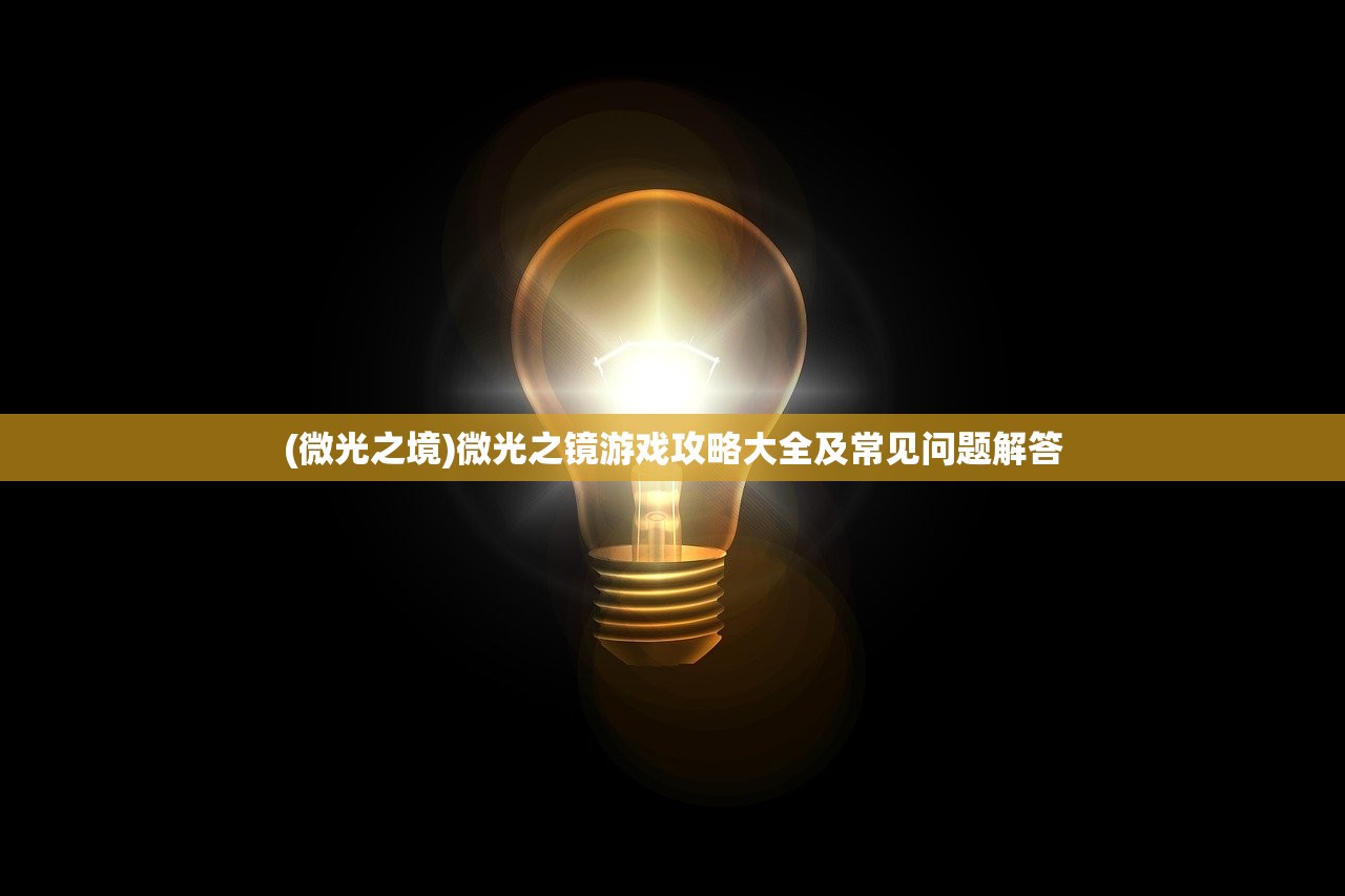 (微光之境)微光之镜游戏攻略大全及常见问题解答