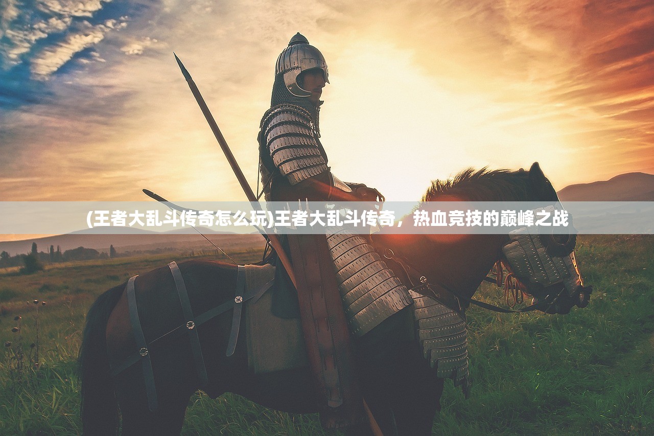 (王者大乱斗传奇怎么玩)王者大乱斗传奇，热血竞技的巅峰之战